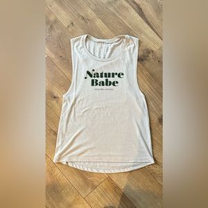 Wondery Brand Nature Babe Tank Top Tan Size Small